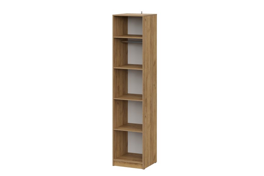 AVIGNON Cabinet 1-Door Graphite / Golden oak