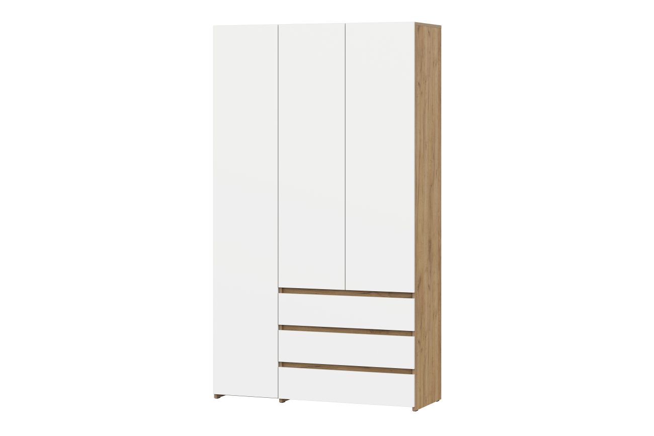 NEXT 1 Cabinet combined 3-Door Oak Golden/White