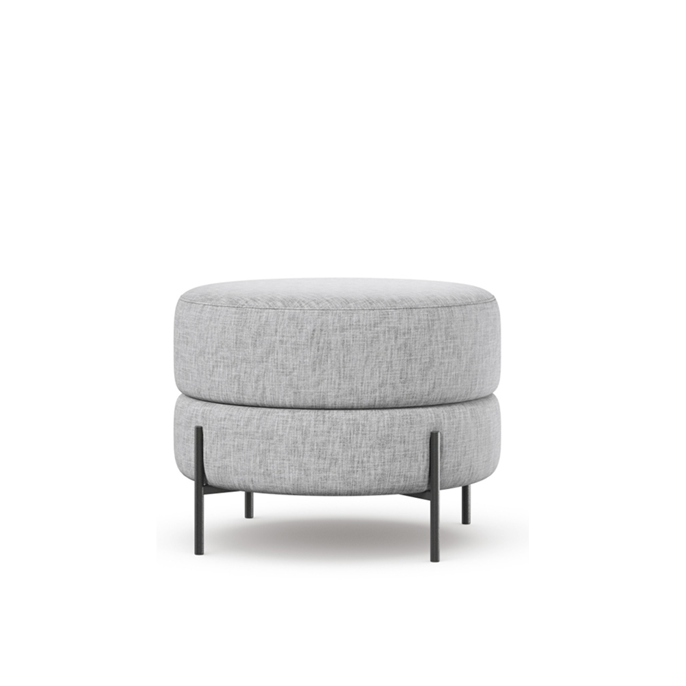 BLANCO Pouf fabric EVVA DJT 1039/06 Light Gray