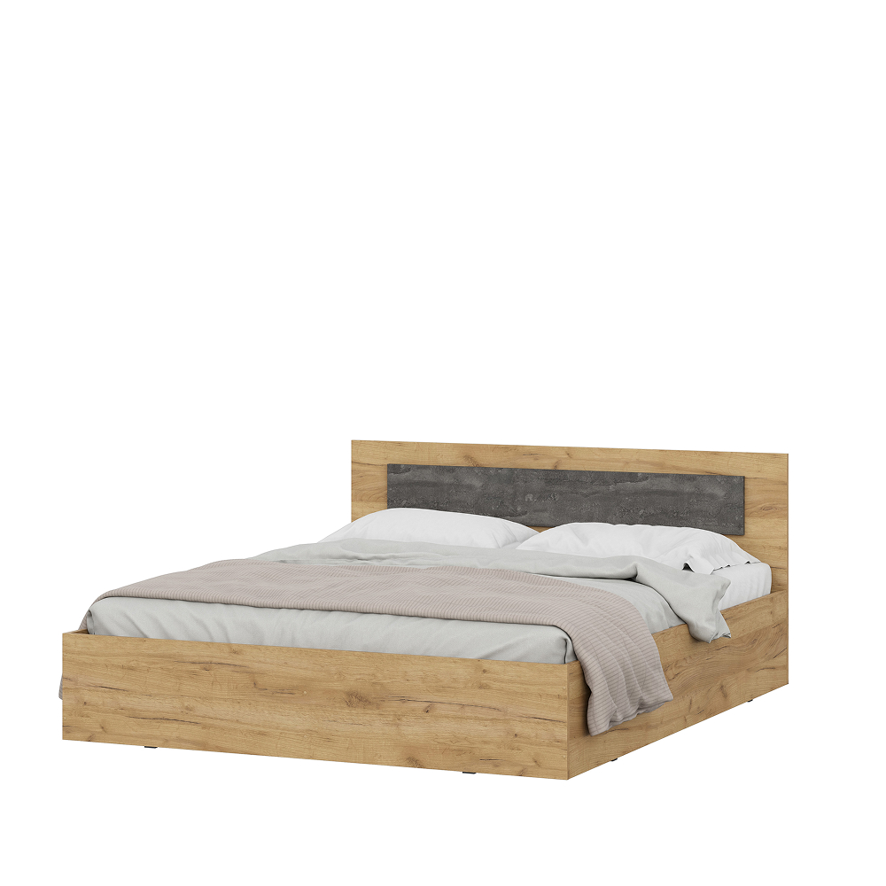 MSP Universal double bed 1.6х2.0 Golden oak / Dark stone