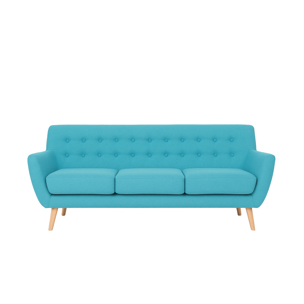 SCANDIX Aspen 3-seater sofa Candy Aquamarine