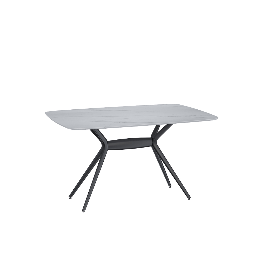 MARMO Dinning table Pietro stone high gloss Black