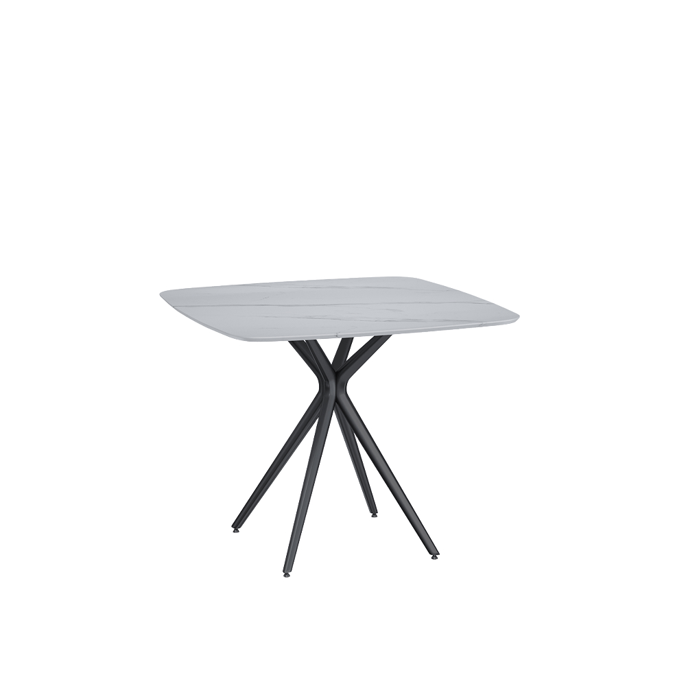 Dinning table 950х950 Marble white