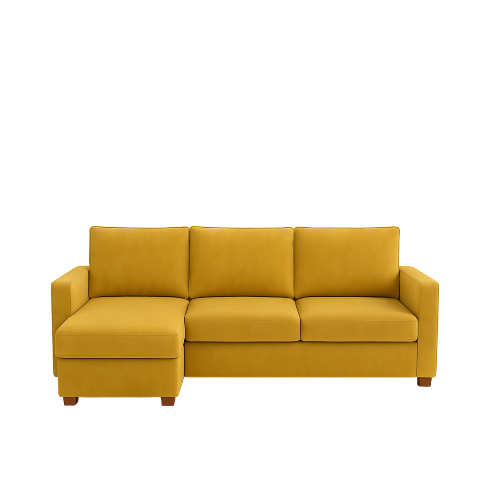 EVERYHOME corner sofa Ultra mustard