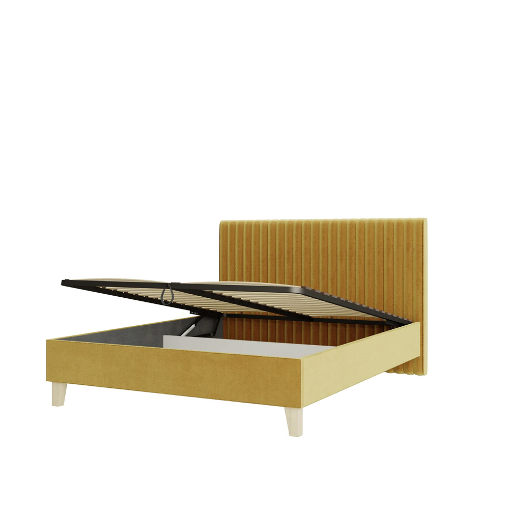 BARI Bed 1600 soft with lifting mechanism