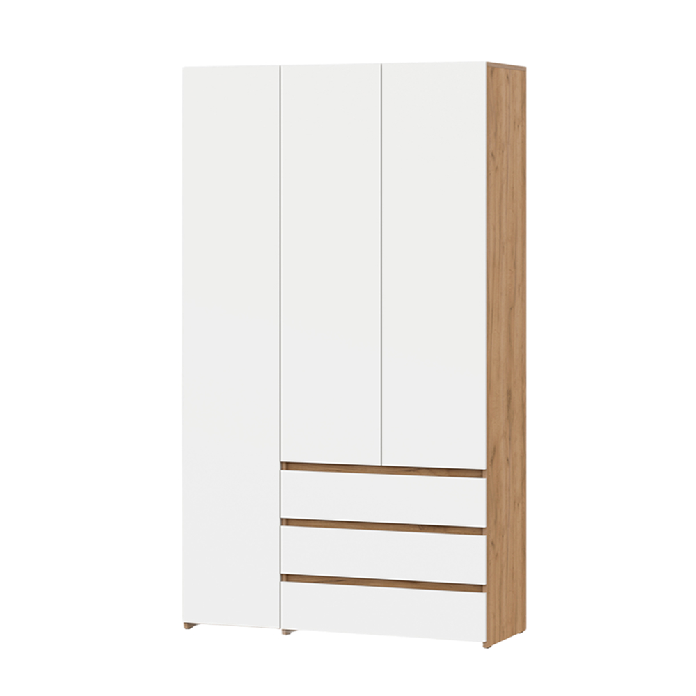 NEXT Cabinet combined 3-Door Oak Golden/White