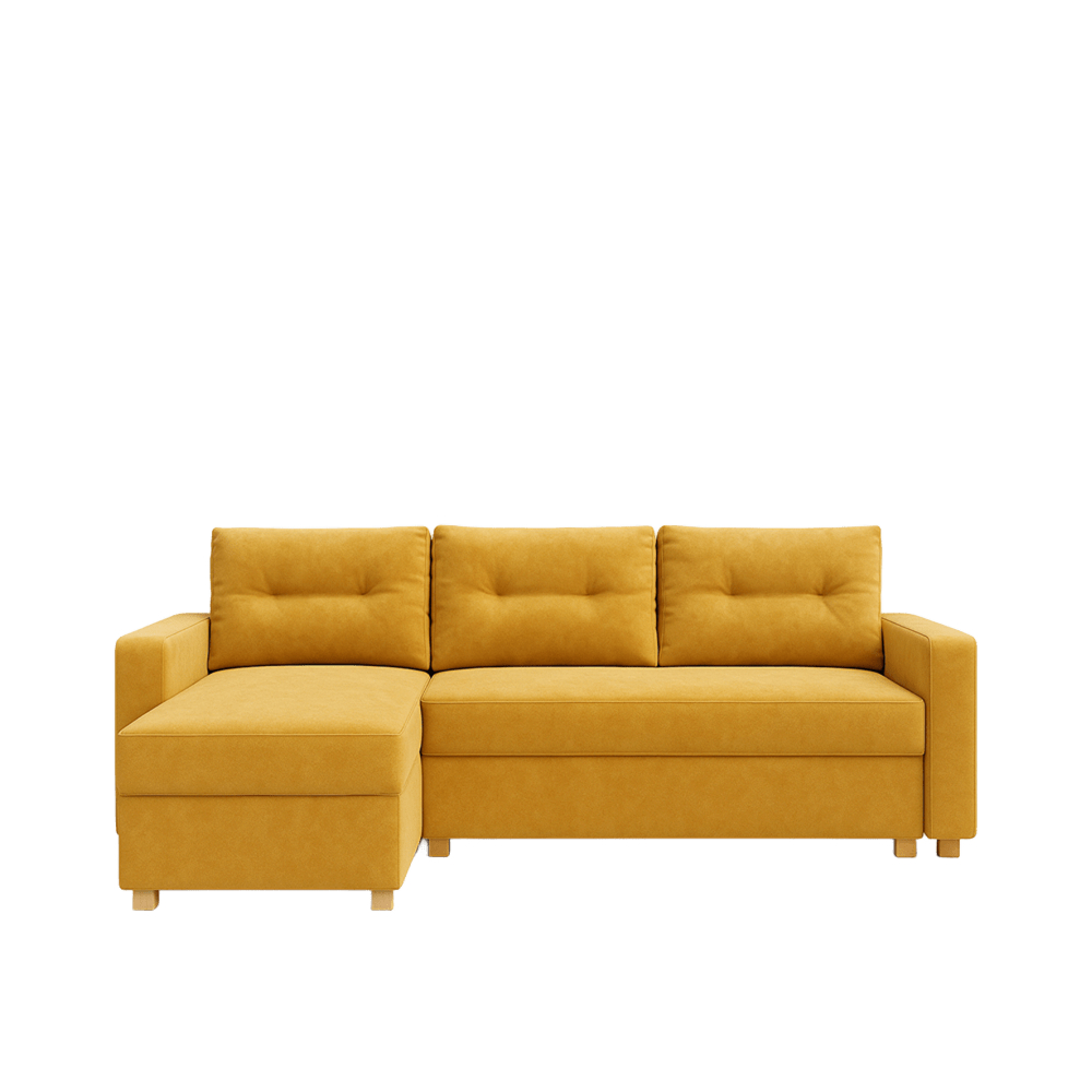 ANYHOME Corner sofa Ultra mustard