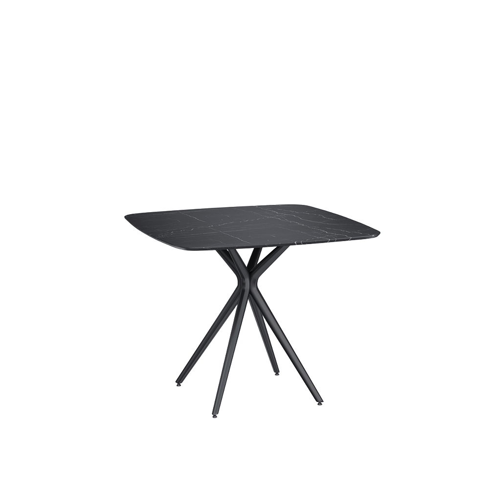 Dinning table 950х950 Marble black