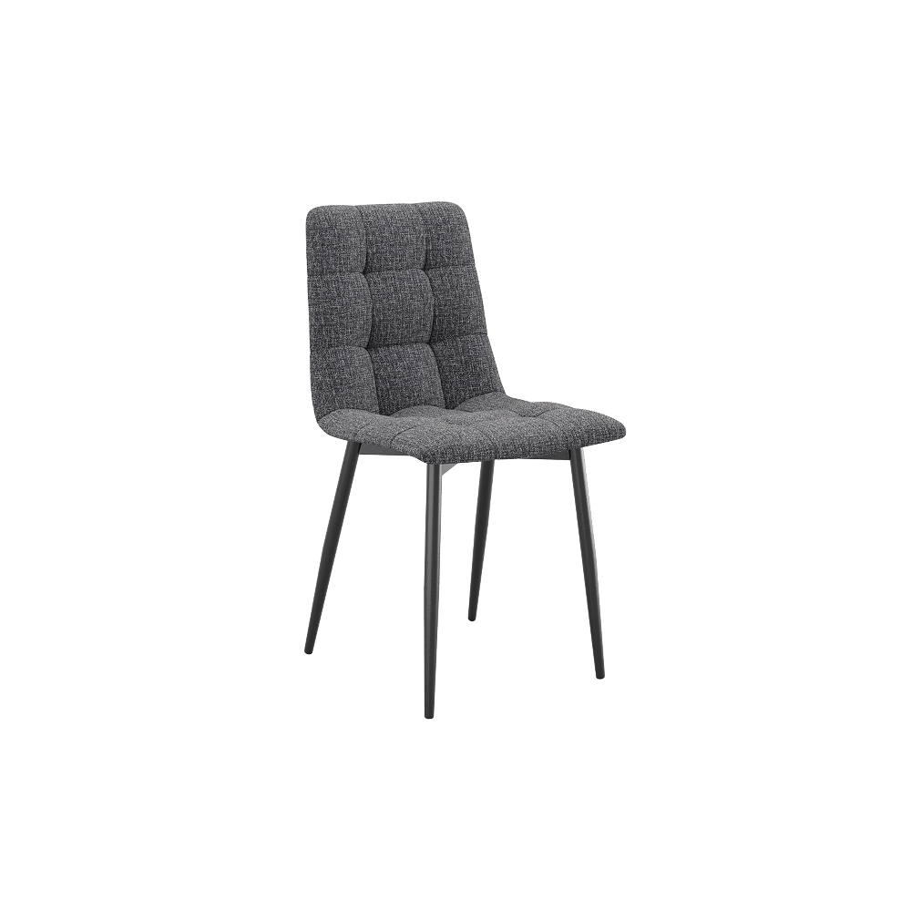 CHAIR RALF Bingo 20 fabric metal support Brown