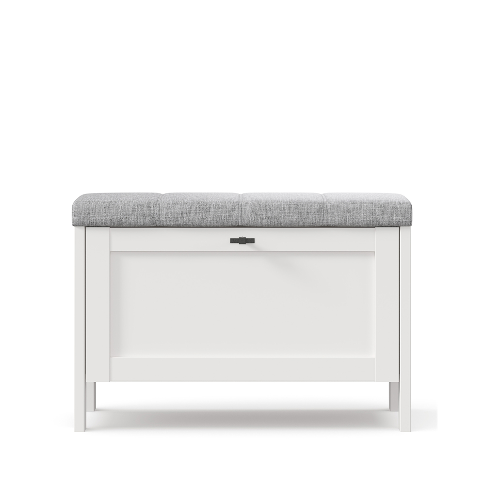 BLANCO Cabinet with Pouf White