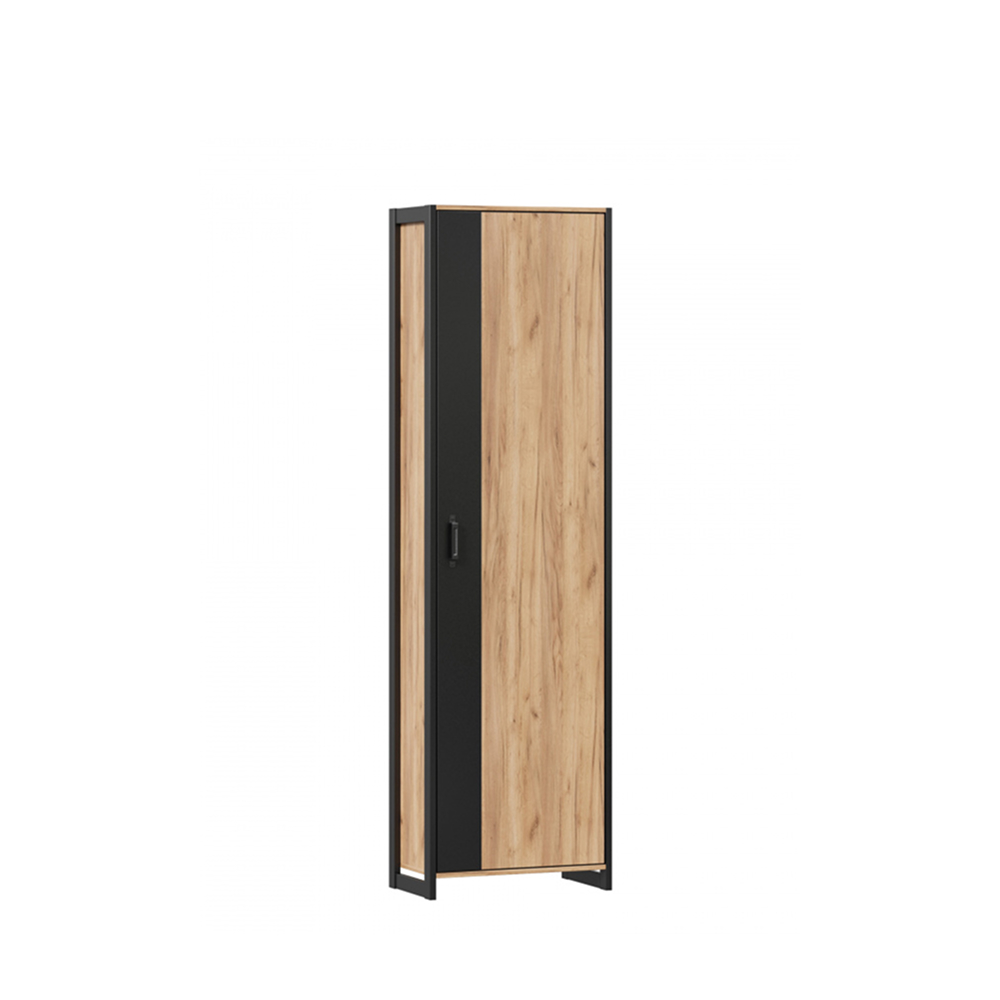 TECHNO 1-Door wardrobe carcass Golden Oak/Black