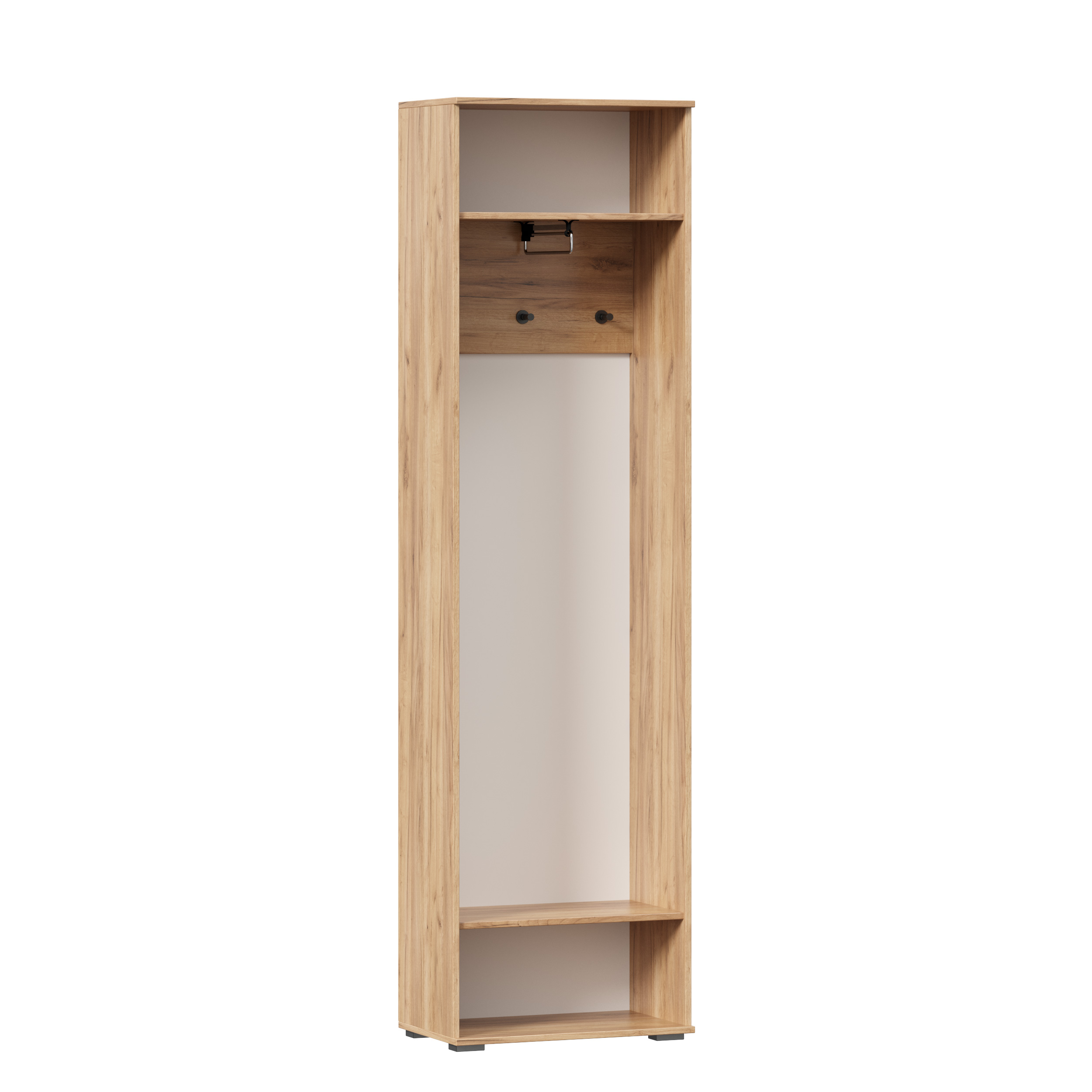 FIJI Wardrobe 1-Door Golden Oak/White