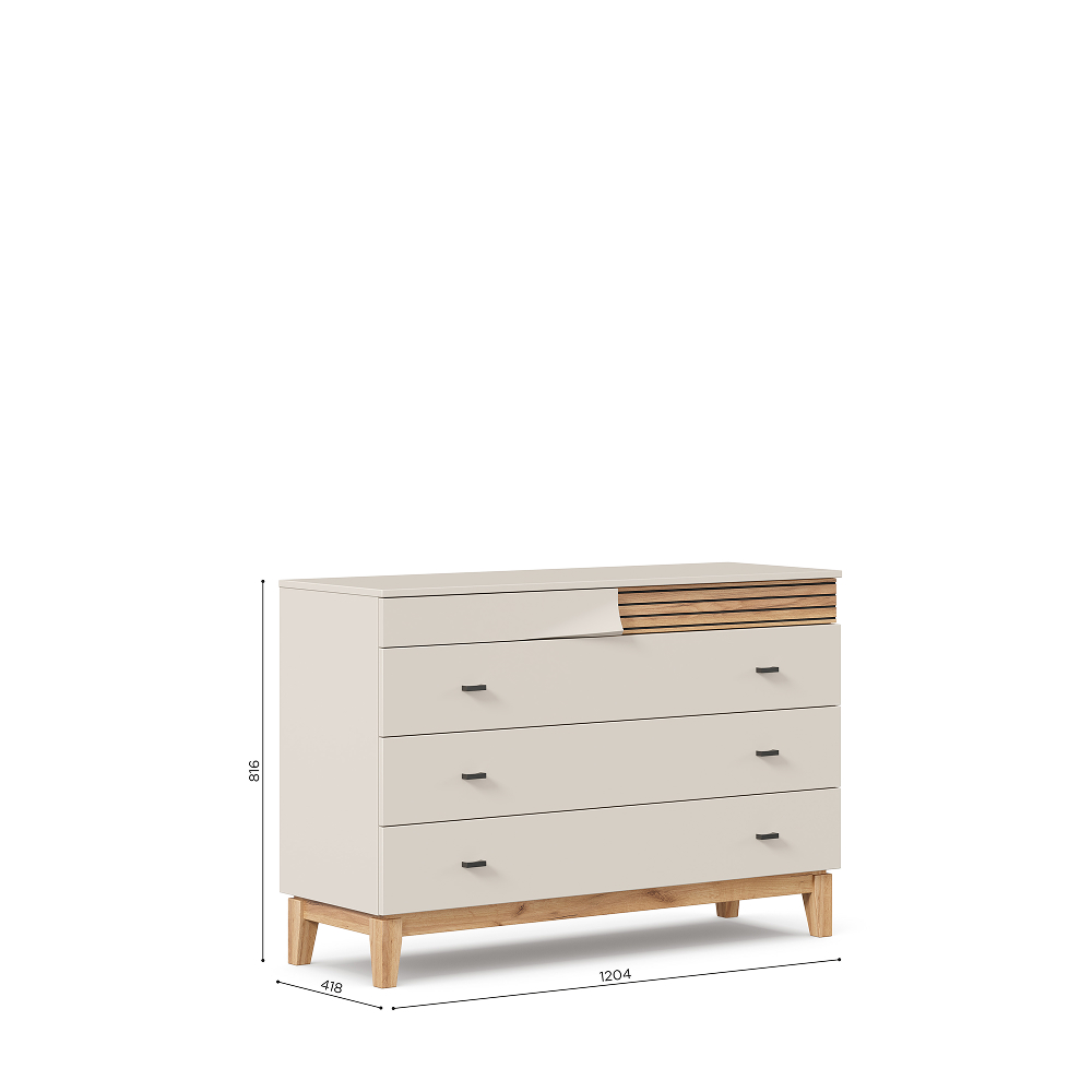 NILS Dresser 1200 Cashmere/Tortuga Oak
