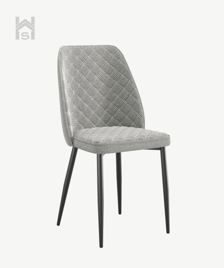 Chair LEON Bingo Fabric 25 metal support Gray