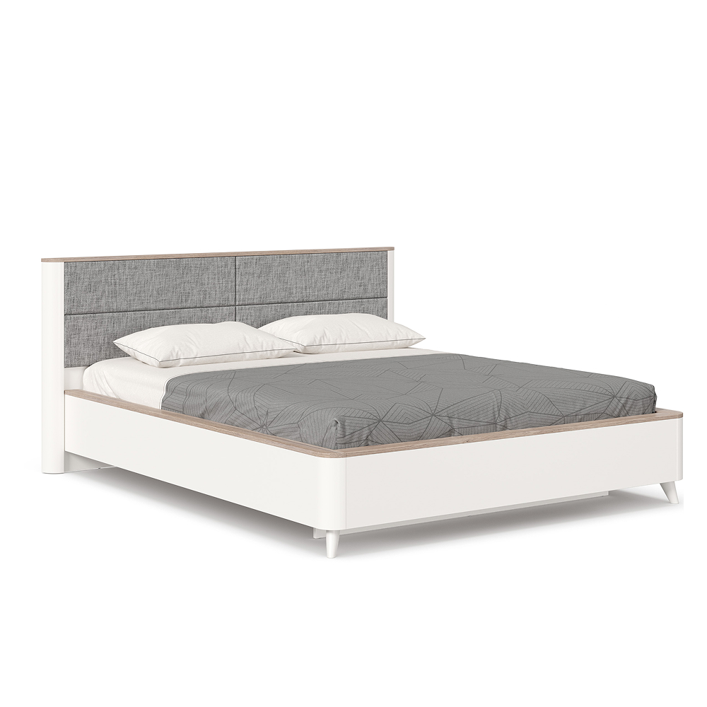 STEFANIA Bed 1600 Mauwella Oak/Grey Onyx