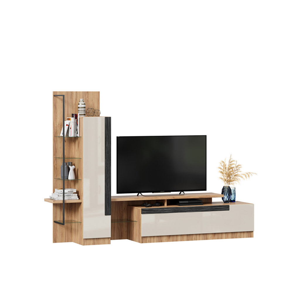 KOELN TV stand with cabinet option 1